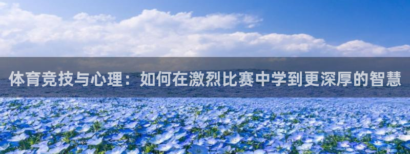 3377体育官网：体育竞技与心理：如何在激烈比赛中学到更深厚的智慧